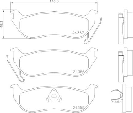 Brembo P 37 009 - Bremžu uzliku kompl., Disku bremzes ps1.lv