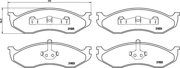 Brembo P 37 004 - Bremžu uzliku kompl., Disku bremzes ps1.lv