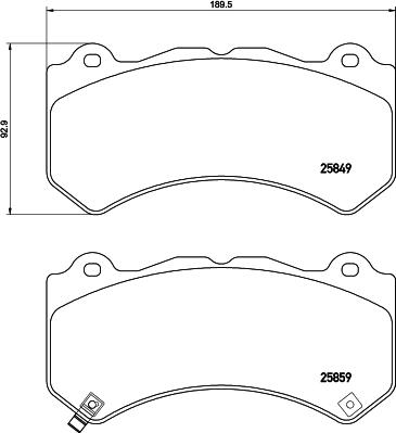 Brembo P 37 018 - Bremžu uzliku kompl., Disku bremzes ps1.lv