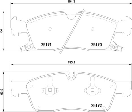 Brembo P 37 017X - Bremžu uzliku kompl., Disku bremzes ps1.lv