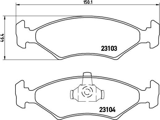 Brembo P 24 043 - Bremžu uzliku kompl., Disku bremzes ps1.lv