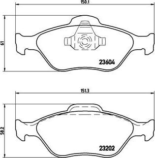 Brembo P 24 055 - Bremžu uzliku kompl., Disku bremzes ps1.lv