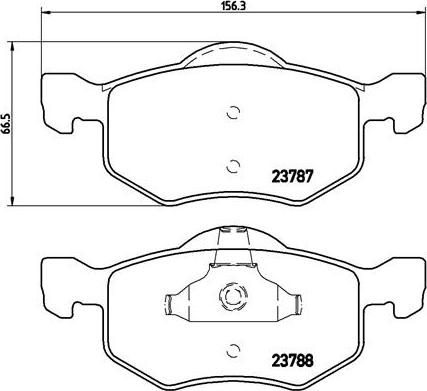 Brembo P 24 056 - Bremžu uzliku kompl., Disku bremzes ps1.lv