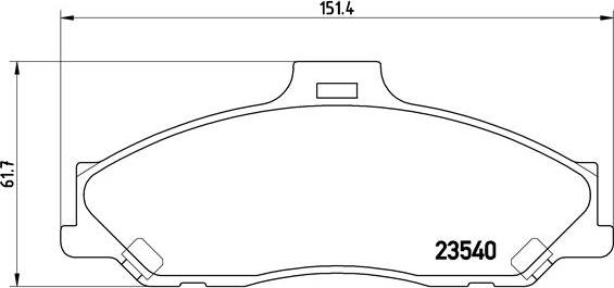 Brembo P 24 051 - Bremžu uzliku kompl., Disku bremzes ps1.lv