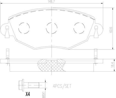 Brembo P24060N - Bremžu uzliku kompl., Disku bremzes ps1.lv