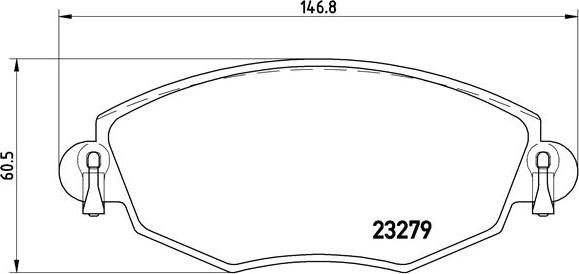 Brembo P 24 060 - Bremžu uzliku kompl., Disku bremzes ps1.lv