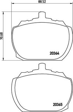 Brembo P 24 004 - Bremžu uzliku kompl., Disku bremzes ps1.lv