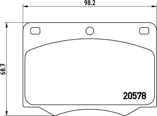 Brembo P 24 005 - Bremžu uzliku kompl., Disku bremzes ps1.lv