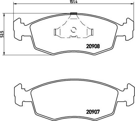 Brembo P 24 019 - Bremžu uzliku kompl., Disku bremzes ps1.lv