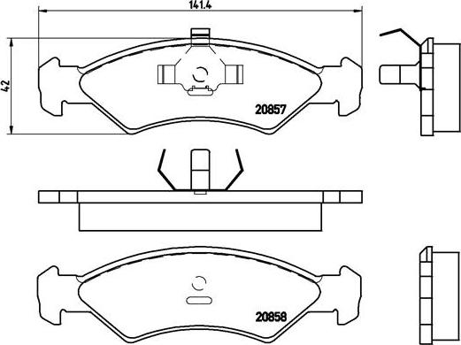 Brembo P 24 016 - Bremžu uzliku kompl., Disku bremzes ps1.lv