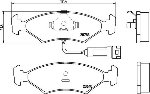 Brembo P 24 012 - Bremžu uzliku kompl., Disku bremzes ps1.lv