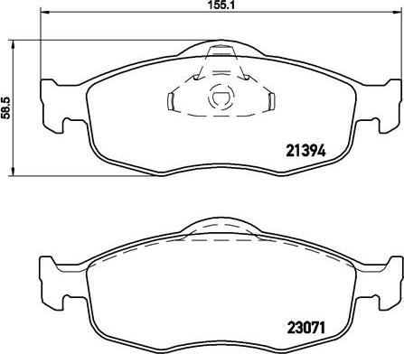 Brembo P 24 037 - Bremžu uzliku kompl., Disku bremzes ps1.lv