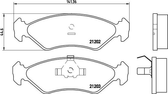 Brembo P 24 028 - Bremžu uzliku kompl., Disku bremzes ps1.lv