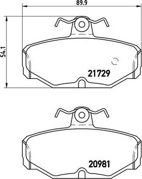 Brembo P 24 079 - Bremžu uzliku kompl., Disku bremzes ps1.lv