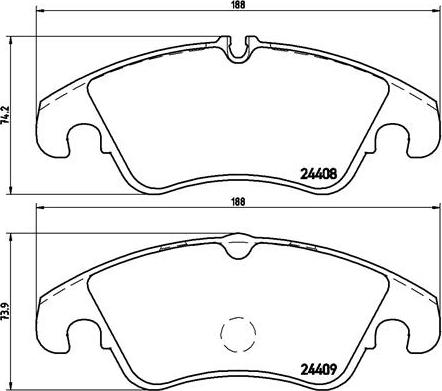 DJ Parts BP2556 - Bremžu uzliku kompl., Disku bremzes ps1.lv