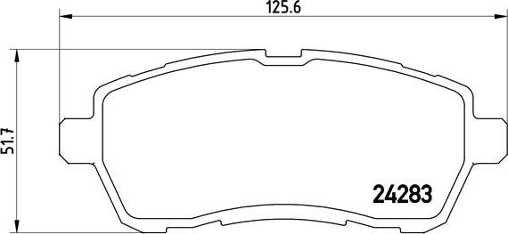 Brembo P 24 072 - Bremžu uzliku kompl., Disku bremzes ps1.lv