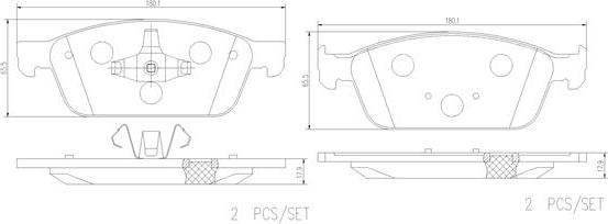 Brembo P24199N - Bremžu uzliku kompl., Disku bremzes ps1.lv