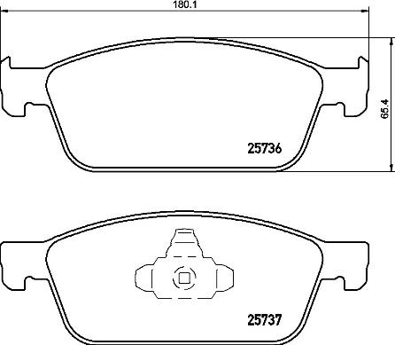 Brembo P 24 157 - Bremžu uzliku kompl., Disku bremzes ps1.lv