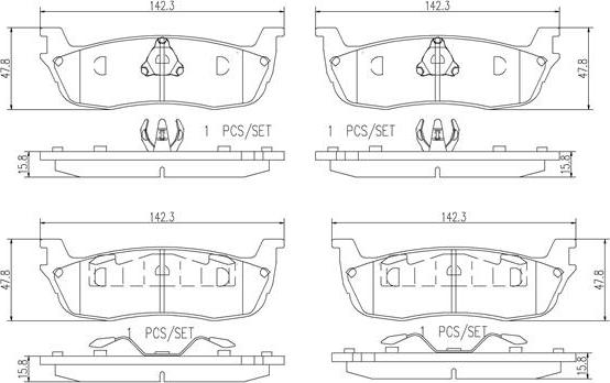 Brembo P24104N - Bremžu uzliku kompl., Disku bremzes ps1.lv