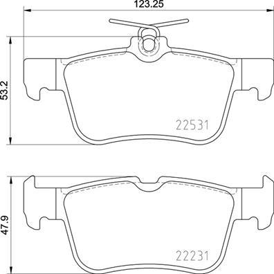 Brembo P 24 175 - Bremžu uzliku kompl., Disku bremzes ps1.lv