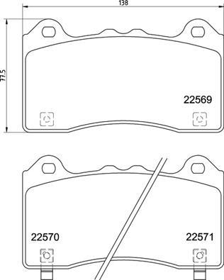 Brembo P 24 202 - Bremžu uzliku kompl., Disku bremzes ps1.lv