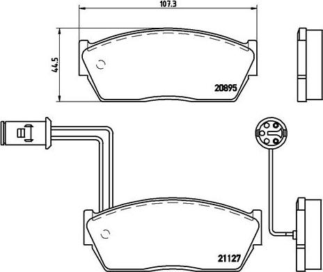 Brembo P 28 009 - Bremžu uzliku kompl., Disku bremzes ps1.lv