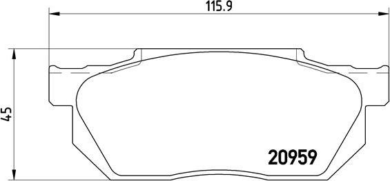 Brembo P 28 006 - Bremžu uzliku kompl., Disku bremzes ps1.lv