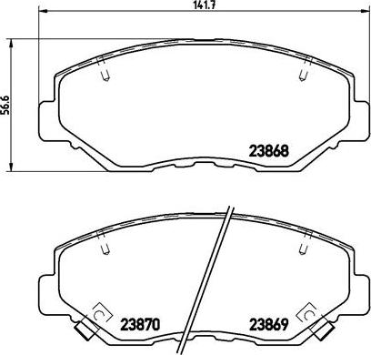 Brembo P 28 035X - Bremžu uzliku kompl., Disku bremzes ps1.lv