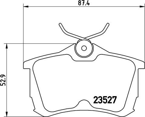 Brembo P 28 030 - Bremžu uzliku kompl., Disku bremzes ps1.lv