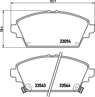 Brembo P 28 029 - Bremžu uzliku kompl., Disku bremzes ps1.lv