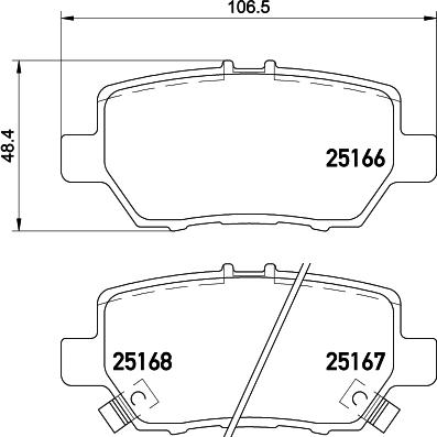 Brembo P 28 078 - Bremžu uzliku kompl., Disku bremzes ps1.lv