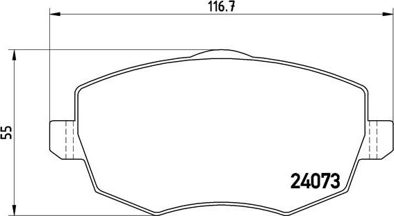 Brembo P 23 094 - Bremžu uzliku kompl., Disku bremzes ps1.lv