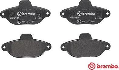 Brembo P 23 096 - Bremžu uzliku kompl., Disku bremzes ps1.lv