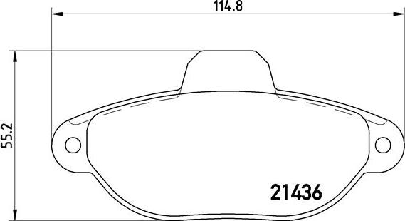 Brembo P 23 096 - Bremžu uzliku kompl., Disku bremzes ps1.lv