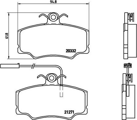 Brembo P 23 048 - Bremžu uzliku kompl., Disku bremzes ps1.lv