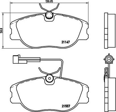 Brembo P 23 043 - Bremžu uzliku kompl., Disku bremzes ps1.lv