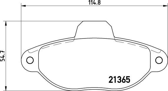 Brembo P 23 054 - Bremžu uzliku kompl., Disku bremzes ps1.lv