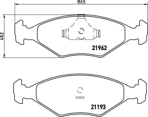 Brembo P 23 055 - Bremžu uzliku kompl., Disku bremzes ps1.lv