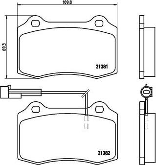 Brembo P 23 052 - Bremžu uzliku kompl., Disku bremzes ps1.lv