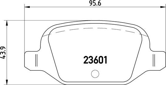 Brembo P 23 064 - Bremžu uzliku kompl., Disku bremzes ps1.lv