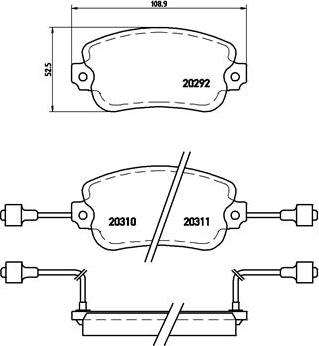 Brembo P 23 007 - Bremžu uzliku kompl., Disku bremzes ps1.lv