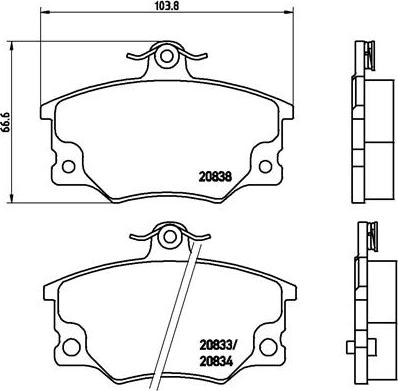 Brembo P 23 017 - Bremžu uzliku kompl., Disku bremzes ps1.lv