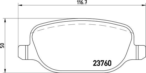 Brembo P 23 089 - Bremžu uzliku kompl., Disku bremzes ps1.lv