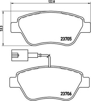 Brembo P 23 085 - Bremžu uzliku kompl., Disku bremzes ps1.lv