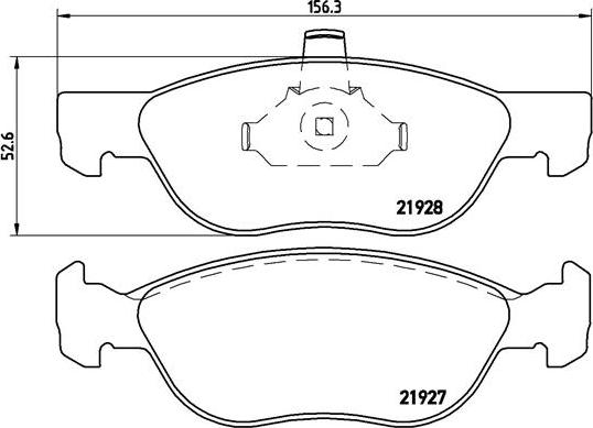 Brembo P 23 081 - Bremžu uzliku kompl., Disku bremzes ps1.lv