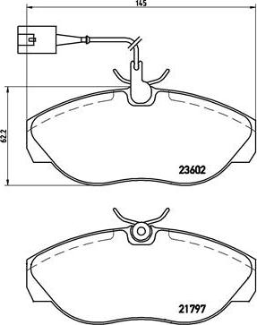 Brembo P 23 083 - Bremžu uzliku kompl., Disku bremzes ps1.lv