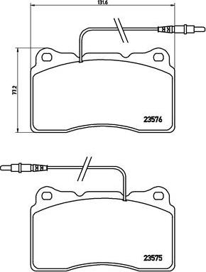 Brembo P 23 082 - Bremžu uzliku kompl., Disku bremzes ps1.lv