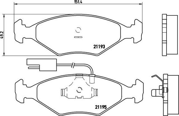 Brembo P 23 039 - Bremžu uzliku kompl., Disku bremzes ps1.lv