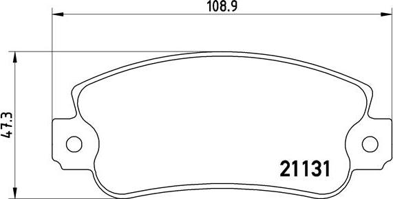 Brembo P 23 029 - Bremžu uzliku kompl., Disku bremzes ps1.lv