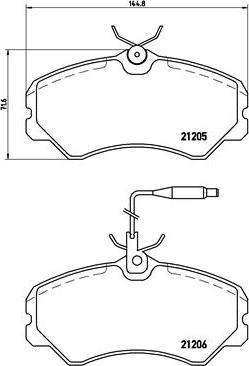 Brembo P 23 023 - Bremžu uzliku kompl., Disku bremzes ps1.lv